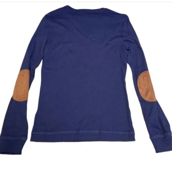 Ralph Lauren Long Sleeve Crew Neck With Suede Details - Picture 4 of 16